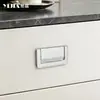 Tirador de cajón de armario de cromo brillante de lujo ligero estilo francés, tirador de un solo agujero estilo minimalista para gabinete de baño, gabinete de entrada, zapatero y alacena