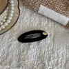 Pinza para el pelo de terciopelo con etiqueta dorada coreana, forma de gota de agua, para mujeres, flequillo roto, pinza sin costuras, pinza para patillas, pinza para el pelo de otoño e invierno, accesorios para el pelo