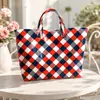 Plataforma independente Temu transfronteiriça nova bolsa de mão à prova d'água PVC+lona para o dia a dia portátil bolsa de ombro bolsa tote