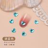 Atacado em Estoque Strass Irregulares em Formato de Coração, Popular no Xiaohongshu, Strass para Nail Art, Pequenos Strass de Coração de Pêssego, Joias de Água Irregulares de Fundo Plano