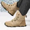 Botas de Caminhada de Cano Alto Outono/Inverno 2026, Resistentes ao Desgaste para Uso Externo, Respiráveis, Casuais e Quentes para Homens com Cadarços