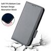 Para Funda de Teléfono Móvil Lingdu Blackview A55 Magnética C60 Funda Protectora Soporte Plegable Cartera para Tarjetas Funda de Cuero
