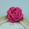 Versión coreana de tela con borde caliente Camelia pura hecha a mano tridimensional flores ardientes DIY accesorios de joyería hechos a mano material de pinza para el cabello