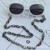 Cadena de Acrílico de Doble Propósito para Gafas y Mascarilla Cadena de Gafas con Estampado de Leopardo Retro Literario Cadena para Colgar en el Cuello Cadena de Accesorios
