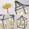 Amazon transfronterizo para sala de estar comedor dormitorio Estudio estilo industrial retro americano Lámpara de araña LED de hierro 110V