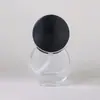 Nueva Botella Personalizada Creativa Redonda Plana de Vidrio Mate para Base Líquida 30ml Botella con Fondo Grueso y Bomba de Presión para Loción