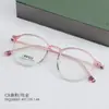 HQ20005 novo armação oval moda leve plástico aço titânio lente plana viagem deslocamento óculos para miopia fabricantes atacado