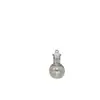 Botella Mágica 10ml Plástico Pet Tapón de Corcho Botella de Polvo Dorado Flotante Botella de los Deseos Colgante Botella con Forma DIY Botella Esférica de Forma Especial