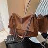 Bolso Grande de Mujer Vintage 2026 Nuevo Otoño e Invierno Bolso de Hombro Versátil con Cadena Bolso Tote de Viaje de Moda
