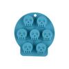 Molde de hielo de silicona al por mayor de fábrica para Halloween, chocolate, murciélago, calavera, fantasma, molde de hielo, dibujos animados, molde para hornear pasteles