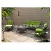 Conjunto de Três Peças de Cadeira de Vime Doméstica Simples Moderna Sofá Combinado de Lazer para Varanda Externa, Jardim, Quintal