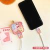 Estilo Onda Adecuado para Cargador Huawei de 66W Funda Protectora, Protector de Cable Creativo, Paz y Alegría