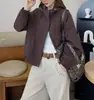 Jaqueta corta-vento curta feminina para primavera e outono, estilo esportivo para mulheres petite, nova jaqueta popular da moda 2026