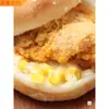 Hamburguesa de Desayuno Calentamiento en Microondas Instantáneo Pierna de Pollo Orleans Hamburguesa Rollo de Pollo Paquete Familiar Comida Congelada Paquete de 8