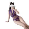 Airu sexy lingerie transparente de uma peça renda tentação apertado encaixe embrulhado malha sexy tentação terno