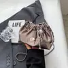 Bolso Cruzado Plateado Nuevo 2026 para Mujer, Bolso de Hombro Nuevo con Cadena de Cubo, Bolso Nube de Moda y Versátil