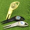 Nuevos suministros de golf, horquilla Guoling, herramienta para divot de golf, horquilla de bola de metal multifuncional/marcador de bola/marcador