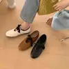 Sapatos Mary Jane Estilo Francês de Salto Baixo Color Block com Bico Arredondado e Laço Sapatos de Ballet Confortáveis para Mulheres Novo Estilo Primavera 2026