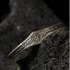 Pulseira de prata tailandesa Qianye aberta Ziwei Lingshan Flor Fantasma pulseira personalidade original moda versátil estilo nacional feito à mão