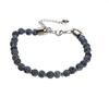 Transfronteiriço Novo Estilo Europeu e Americano Masculino Pulseira de Aço Inoxidável com Pedra Olho de Tigre e Pinheiro Branco Ágata Turquesa Pulseira Ajustável Transfronteiriço