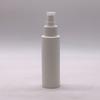 Botella vacía de plástico HDPE blanco de 100 ml con hombro plano 24-410 y boquilla de plástico para desinfectante de alcohol