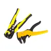 Pinzas pelacables para electricistas, Pinzas multifuncionales para el hogar, Pinzas para conectar y pelar cables, Tijeras universales para alambre y cable, Pinzas de crimpado
