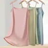 Saia com Suspensório para Meninas, Tecido Ecosilk Macio e Confortável, Pijama de Verão para Meninas, Camisolas Infantis Tamanho Médio e Grande, Roupas de Casa