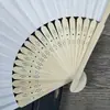 Abanico de Papel Plegable con Logo Personalizado, Abanico de Bambú en Blanco Estilo Chino, Abanico Publicitario Impreso, Abanico de Regalo para Eventos Corporativos