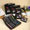 Novo Marcador Acrílico Caixa Preta Ponta Macia Secagem Rápida Cor Opaca Papel Crianças DIY Arte Graffiti Pintura Caneta Colorida