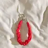 Funda de Teléfono Plegable con Pulsera de Lunares Blancos y Rosas Estilo Japonés con Correa Lanyard, Correa de Bolso de Moda para Exteriores, Funda de Teléfono Universal