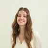 Accesorios para el Cabello Nuevos Transfronterizos Europeos y Americanos Cadena de Cabello con Cadena de Pedrería Estilo Exótico Cadena Súper Brillante Adornos para la Frente Accesorios para la Cabeza para Mujeres