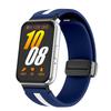 Para Galaxy Fit3 Magnetic Folding Buckle Strap Samsung Galaxy Fit3 Vertical Two-Tone Silicone Strap