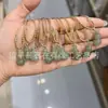 Pingente Buda Guanyin de Jade Natural Xinjiang Hetian, Cadeado Ruyi Auspicioso Folha de Nuvem Hetian, Pingente de Jade Hetian
