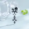 Colgante Cruz Mariposa Hensen Dulce Fresco Lazo Cruz Pendiente Hueso de la Oreja Titanio Aleación Piercing Cartílago Pendiente
