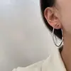 Pendientes de Clip para Orejas Sin Agujeros, de la Misma Forma que los de Zhao Lusi, Pieza Giratoria, Placa para Incienso de Mosquitos, Pendientes Sencillos de Uso Diario para Mujer, Combinan con Todo, de Alta Gama