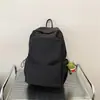Mochila de Hombro Doble de Color Sólido de Gran Capacidad Estilo Coreano para Mujer Mochila Versátil Simple Mochila para Escuela Secundaria de Hombre Mochila de Doble Hombro para Estudiante Universitario Impermeable