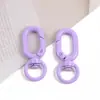 Hebilla de Colores de Alta Calidad Hebilla de Resorte Aleación Llavero Abierto Hebilla de Forma de 8 Pintada Accesorios para Joyería DIY
