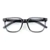 Gafas de Prescripción Estilo Park Ji-Seong para Hombre, Montura Negra, Corrección de Astigmatismo, Graduación Personalizable, Bloqueo de Luz Azul, Gafas de Montura Grande de Alta Gama para Mujer