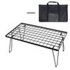 Mesa de Malha Dobrável para Exterior Mesa de Jantar de Bambu Estilo Camping Mesa Portátil para Churrasco Mesa Estilo Camping Utensílios de Mesa Escorredor de Louça Mesa Dobrável Mesa de Malha