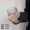 Copa de Vidrio con Pie de Alta Calidad, Vaso Doméstico de Frutas de Burbujas Estilo Ins, Copa de Vidrio de Moda, Vaso para Jugo