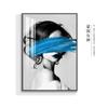 Corredor pintura decorativa moderno minimalista vertical personagem mural high-end casa parede luz luxo corredor pintura a óleo corredor pendurado pintura