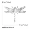 Broche de libélula calado de aleación esmaltada europeo y americano de gran venta transfronteriza, pin de joyería elegante para solapa de traje de dama