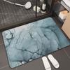Alfombrilla absorbente de baño con diatomeas y diseño de mármol, antideslizante, para puerta de entrada de baño y cocina, de alta calidad