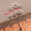 Pulsera de Cuentas de Posicionamiento Conservantes del Color Rellenas de Oro de 18 Quilates Pulsera de Cuentas de Cobre Clip Pequeño de Cuentas de Oro Cuenta Plana Prensada Cuenta de Acabado Accesorios de Cuentas Sueltas para DIY Venta al por Mayor