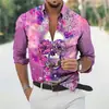 Camisa Hawaiana de Verano con Estampado de Leopardo Agrietado de Onda de Agua, Top Moderno Impreso en 3D para Hombre, Corte Holgado