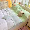 Saco de dormir de viagem tudo-em-um para viagens de formatura, saco de dormir anti-sujeira conveniente para viagens de negócios e hotéis, lençol de cama e fronha de dupla camada de gaze 3