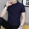 Atacado verão novo manga curta masculina camiseta manga curta masculina gola alta marca de moda tendência camisa polo para casal top roupas