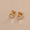 Aretes de Zirconia Grandes en Forma de Corazón Mini Pendientes de Perforación Brillantes 520 Aretes Fabricante de Joyería Transfronteriza de Moda Europea y Americana