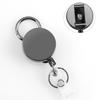 Em estoque 4cm arma preto redondo distintivo clipe de volta clipe terno preto pc grosso documento proteção cartão conjunto atacado