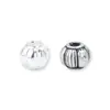 Plata de Ley S925 5mm Cuentas Lisas de Plata Calabaza Cuentas Linterna Accesorios de Cuentas de Plata Cuentas Sueltas Juguete DIY Pulsera Cuentas Discípulo